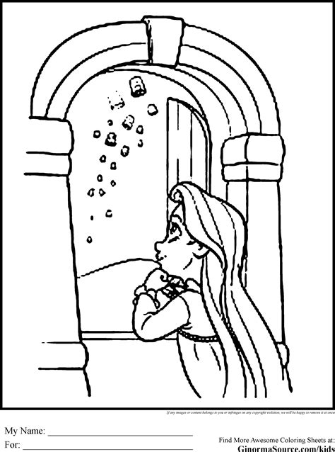 tangled tower coloring pages  getdrawings