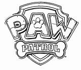 Paw Patrol Coloring Pages Logo Clipart Badges Nick Jr Template Book Templates Chase Car sketch template