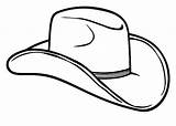 Cowboy Hat Coloring Pages Farmer Outline Drawing Kids Color Hats Desenho Para Tattoo Clipart Clip Line Cowgirl Printable Western Boots sketch template