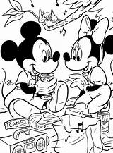 Coloring Pages Picnics Picnic Comments Mickey sketch template