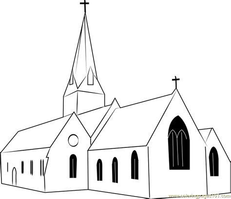 christ church coloring page  kids  churches printable coloring