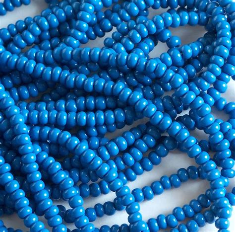 Opaque Slate Blue 6 0 Czech Glass Seed Beads Preciosa Seed Beads 4mm