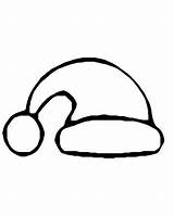 Hat Santa Coloring Template Christmas Printable Pages Outline Clipart Elf Drawing Kids Templates Colouring Print Hats Color Noel Claus Clip sketch template