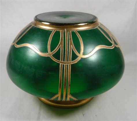 Josephinenhütte Art Nouveau Glass Vase Collectors Weekly