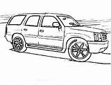 Coloring Pages Cadillac sketch template