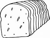 Bread Coloring Pages Loaf Colouring Drawing Clipart Kids Printable Grain Template Bag Clipartmag Popular sketch template