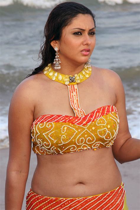 South Indian Spicy Actress Namitha Latest Navel Photo Still
