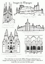 Sagrada Sketchbook Barcelone sketch template