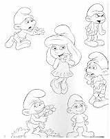 Colorare Disegni Puffi Personaggi Smurfs Coloring sketch template