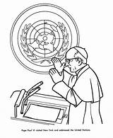 United Nations Coloring Pages Un Pope Paul Print Go War Seal Next Template Printables Sheets Usa Honkingdonkey sketch template
