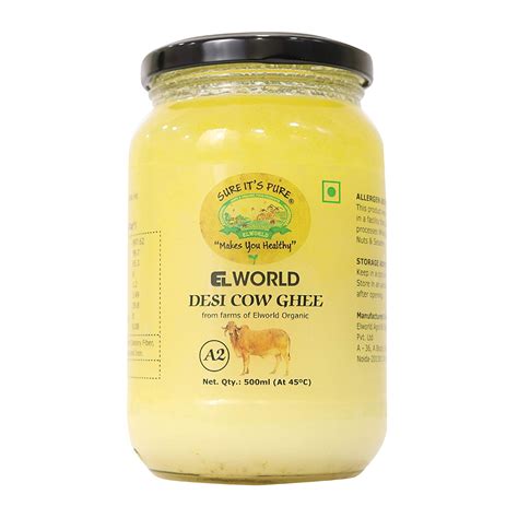 a2 pure cow ghee clarified butter elworld organic
