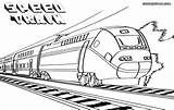 Train Bullet Drawing Coloring Pages Railway Getdrawings sketch template