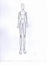 Mannequin sketch template