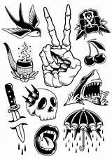 Tatuagem Principiantes Stencils Tradicionales Tatuar Oldschool Cómo Lapiz Ameede Zeichenvorlagen Amee Creer Tatuagens Pequenos Mayusculas Goticas Prompt Creativos Diseño Kritzelei sketch template