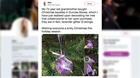merry xxxmas ‘kinky irish grandma decorates tree with lavender g strings — rt world news