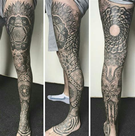Mandala Leg Sleeve Leg Sleeve Tattoo Leg Tattoos Full Leg Tattoos