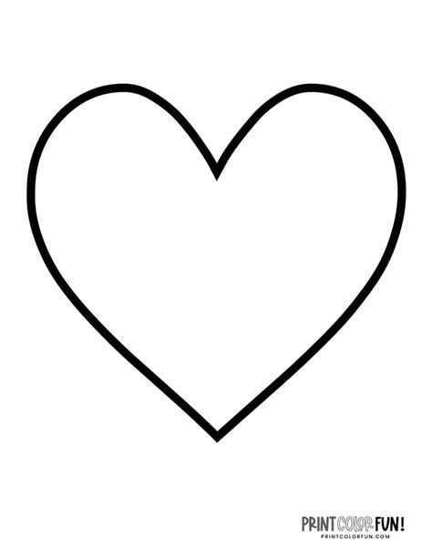 blank heart shape coloring pages crafty printables  heart coloring