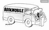 Bookmobile Cartoon Mobile Book Library Funny Cartoonstock Cartoons Comics sketch template