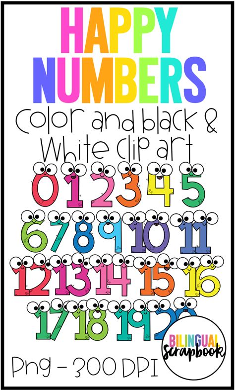 numbers   clipart clip art happy number christian activities