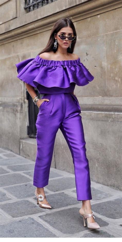 Pin By Evi Sil On Fashion Street Style Purple Fashion Purple
