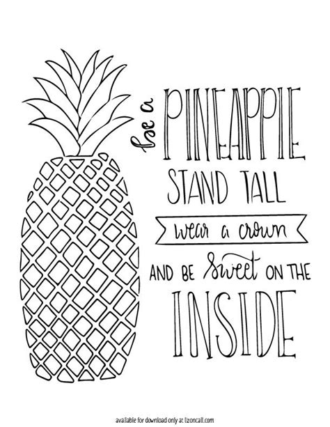 pineapple printable liz  call pineapple printable quote