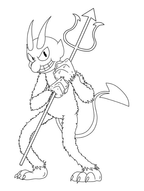 devil coloring page  printable coloring pages  kids