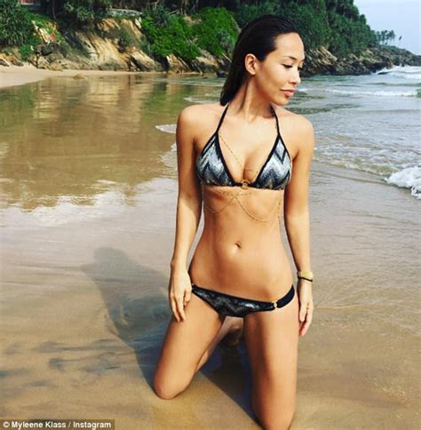 myleene klass nude on morocco holiday in instagram snap daily mail online