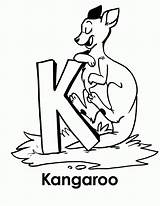 Kangaroo Pages Coloring Color Kids Printable sketch template