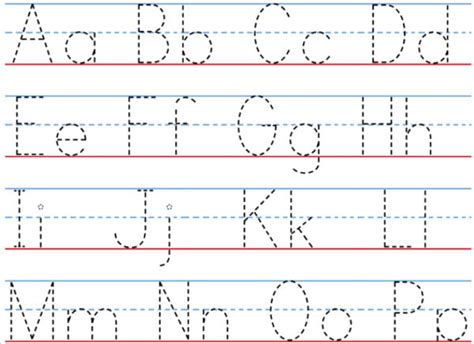 alphabet tracing templates  printable templates