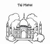 Coloring Pages Taj Mahal Ancient India Colouring Israel Phantom Opera Drawing Diwali Getcolorings Getdrawings Colorings Printable sketch template