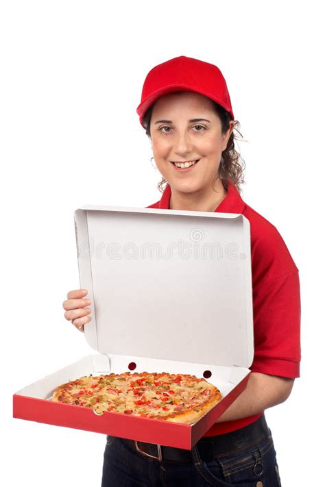 Pizza Delivery Woman Royalty Free Stock Images Image 3514849