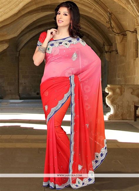 pink and red classic designer saree saree models saree