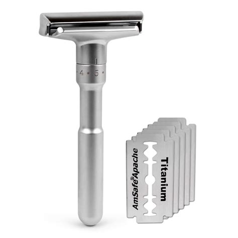 adjustable safety razor qshave mens shaving double edge classic safety razor blade exposure