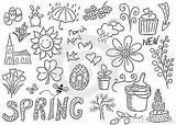 Springtime Bullet sketch template
