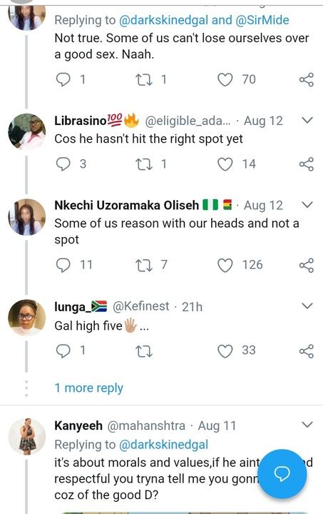 what good sex does to women lady reveals on twitter see reactions romance nigeria