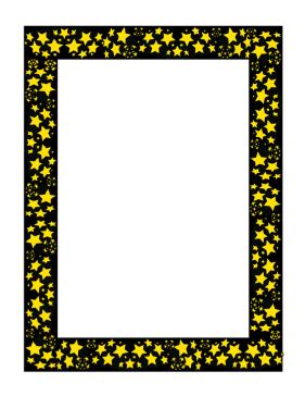 star page borders clipart