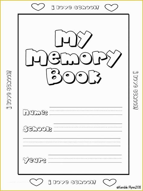 printable memory book templates  printable word searches