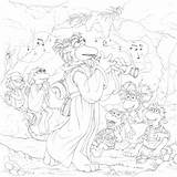 Fraggle Rock Coloring Cover Step Illustration Start Finish Process sketch template