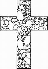 Easter Coloring Pages Cross Printable Bible Kids Colouring Paper Coloringpage Book sketch template