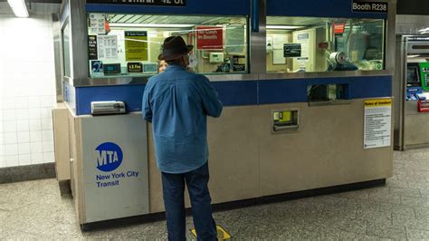 mta subway station agents  work  booths