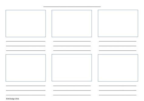 storyboard template teaching resources