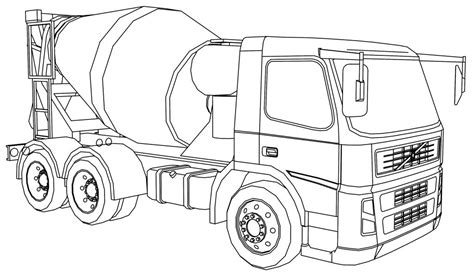 cement truck coloring page wecoloringpagecom