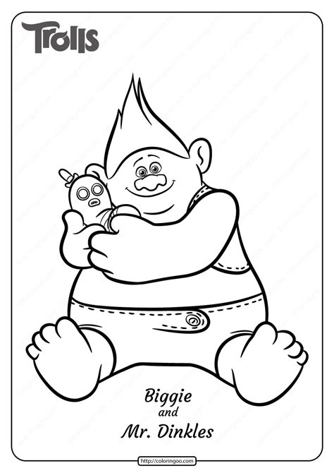 cooper trolls coloring page coloring page blog