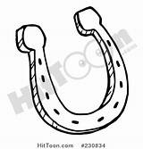 Horseshoe Coloring Clipart Outline Shoe Horse Drawing Getdrawings Getcolorings Clipground Single Metal Color Pages sketch template
