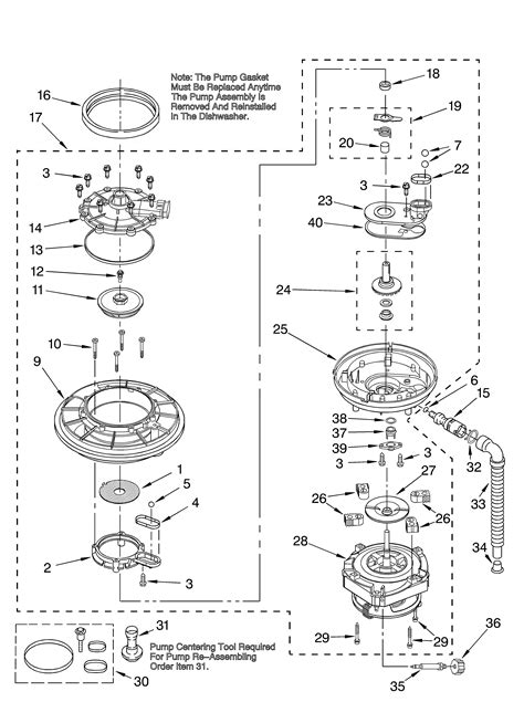 kitchenaid dishwasher diagram