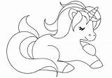 Unicorn Baby Coloring Pages Cartoon K5worksheets Printable Cute Via sketch template