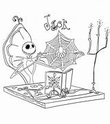 Christmas Nightmare Coloring Before Pages Print Printable Sheets Jack Decorations Making sketch template