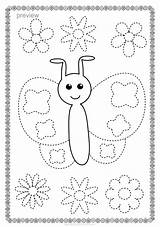 Trace Color Motor Fine Tracing Para Worksheets Actividades Niños Pages Preschool Pre Kids Preescolar Fichas Writing Primavera Con Figuras Butterflies sketch template