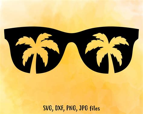 summer beach svg sunglasses svg summer cut file summer etsy