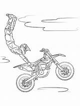 Coloring Pages Motocross Printable sketch template